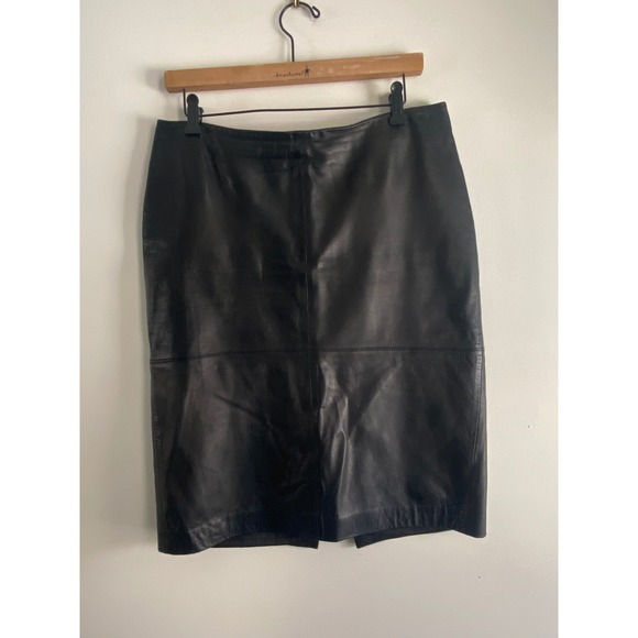 Talbots Dresses & Skirts - Classic Talbots Lambskin Leather Straight Pencil Skirt
Size 8